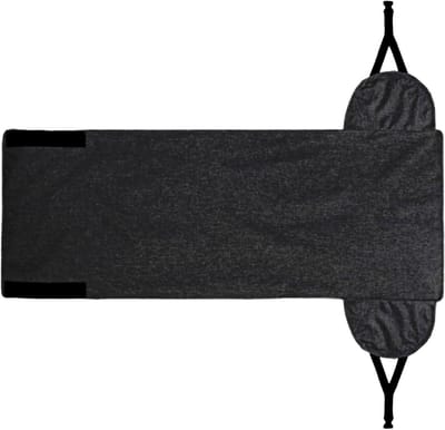Vliegtuighangmat - Beensteun Kussen - Comfortabel Reizen - Flexibele Hoogteverstelling - 100 x 45 cm - Zwart