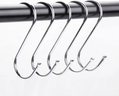 10x RVS haken universeel S-shape in roestvaststaal / 7cm hoog / HaverCo