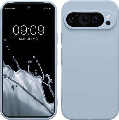 kwmobile telefoonhoesje geschikt voor Google Pixel 9 Pro - Hoesje voor smartphone - Precisie camera uitsnede - In mat lichtblauw
