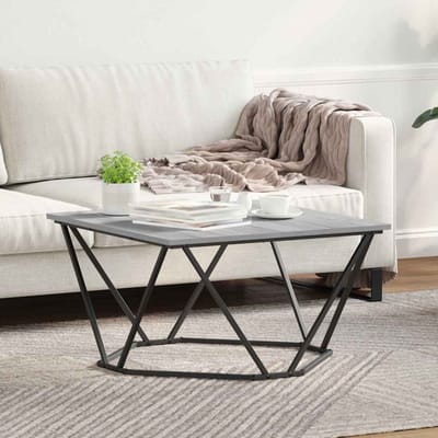 vidaXL - Salontafel - Grijs - Sonoma - 80 - x - 80 - x - 45 - cm