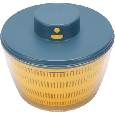 Essoreuse à Salade 4L Bol à Laver les Fruits Nettoyeur Sécheur Automatique Compact pour Légumes pour la Cuisine Bleu bleu