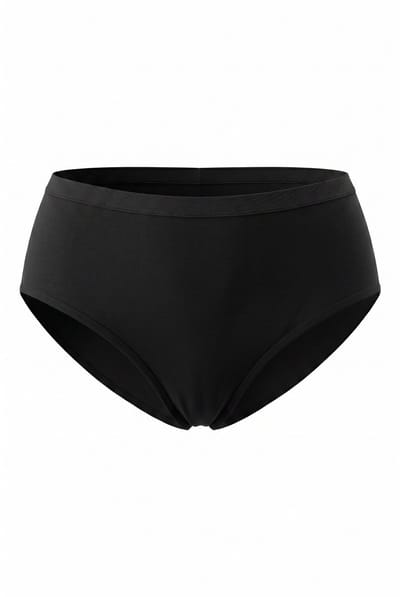 Ulla Popken - Dames - Midislips 2-pack Superfine - Zwart - Maat 54+
