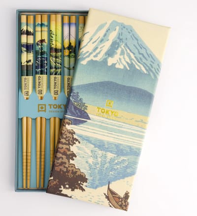 Tokyo Design Studio - Eetstokjes Geschenkset Fuji - 5 Paar - Japans Design