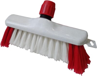 Luiwagen nylon rode baard met steelverbinding