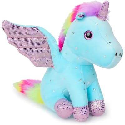 Pluche Eenhoorn Knuffeldier Schattig Pluche Speelgoed Cadeau voor Meisjes Zacht Kussen Verjaardagscadeau Eenhoorn Spullen voor Baby Peuter Kinderen 14cm(5.5inch)
