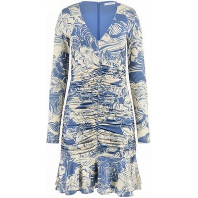 GUESS  Eco Ls Lillian Dress Rose River Print Blu Taglia: XS | Abiti Mini Outlet | Donna | Rosa