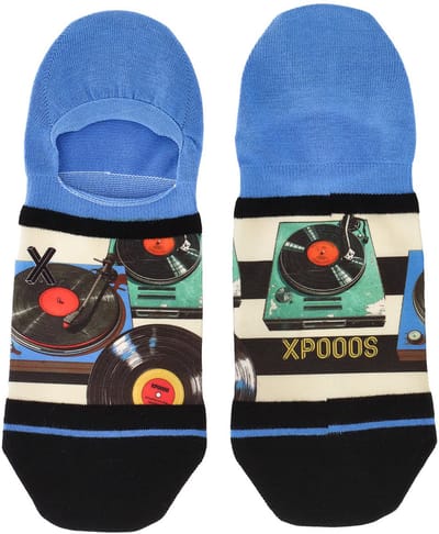 XPOOOS - Records Heren Footies - 1-Pack - Maat 39/42