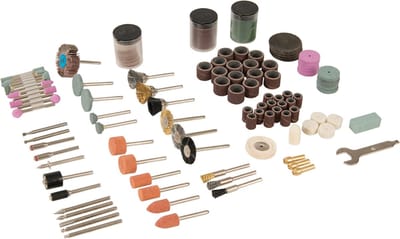 Silverline Hobby machine accessoire set - 216 delig - veelzijdig gebruik - 3,17 mm spandoorn