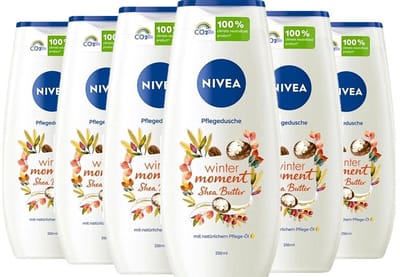 6x Nivea Douchegel - Winter Moment Shea Butter 250ml