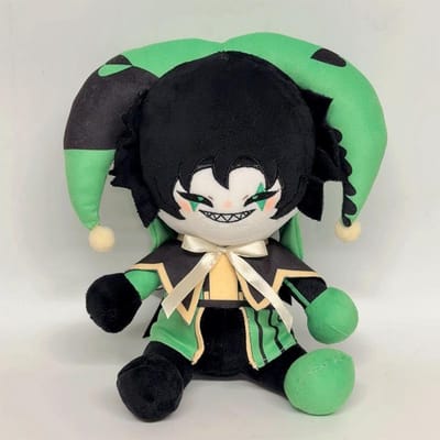 25cm Freak Circus Pluche Speelgoed Harlekijn Knuffelpop Groen Zwart Nar Zacht Anime Karakter Kinder Verjaardagscadeau Decoratie 25cm