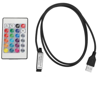 Dailygoody - LED Strip Controller - Draadloze afstandsbediening - 5-24V - RGB - Ideaal voor decoratieve verlichting - Geschikt voor verschillende lamp...