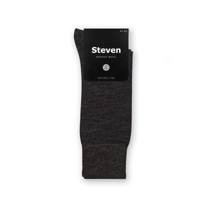 Steven - Heren 1 Paar Originele Merino Wol Sokken voor de Winter - Houtskool