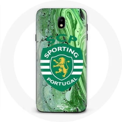 Coque maniacase pour Samsung Galaxy J7 2017 scp sporting portugal fond vert