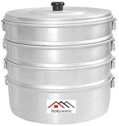 10 inch Aluminium Momos Stomer - Perfect voor Koken en Bewaren