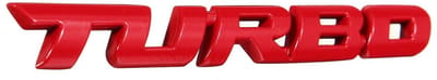 Allecto - Turbo 3D Metal Car Stickers - Auto Badge - Silver - Auto Stickers - Car Styling - Geschikt voor Auto's