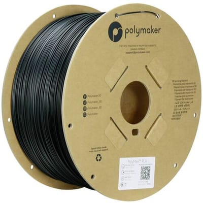 Polymaker PA06024 Filament PLA kunststof, Tough PLA Slagvast 1.75 mm 3000 g Zwart PolyMax™ 1 stuk(s)