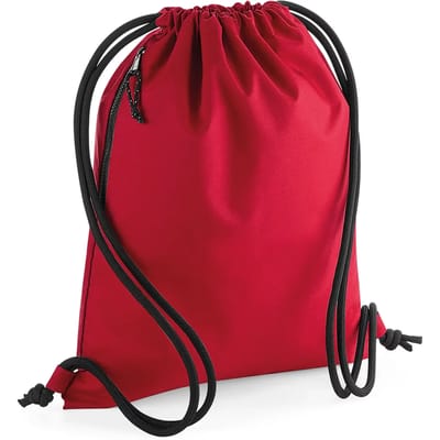 Gymtas 100% gerecycled polyester 40 x 48 cm (Classic Red)
