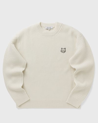 FOX HEAD WOOL RIBBED JUMPER