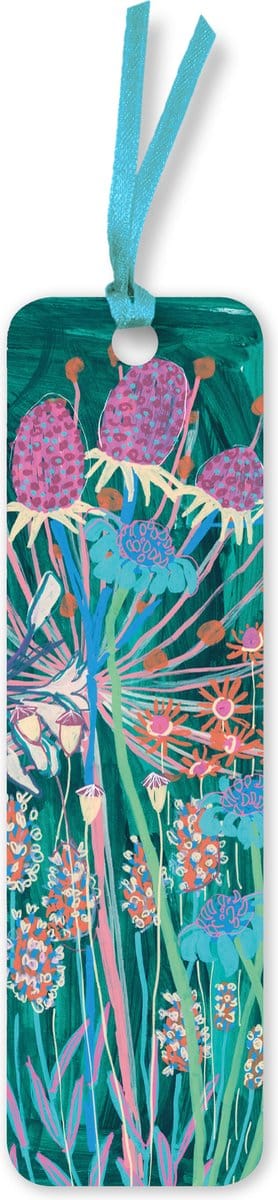 Flame Tree Bookmarks (Foiled)- Lucy Innes Williams: Viridian Garden House Bookmarks (pack of 10)