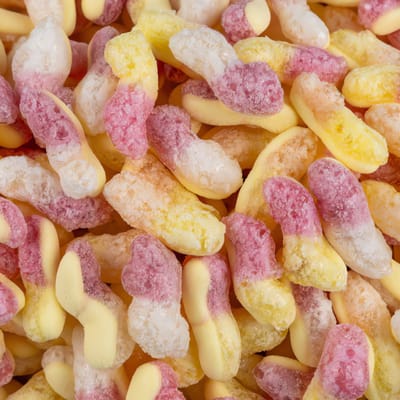 Cosmo Snacks gevriesdroogde zure wormen (gummiesnoepjes), 52 g