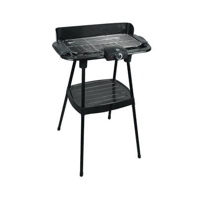 2 in 1 elektrische grill, vrijstaand en tafelmodel, 46 x 23 cm