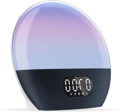Wake-up Light - Alarm Klok - Betere Start - Geïntegreerde Alexa - S - Blauw Groen
