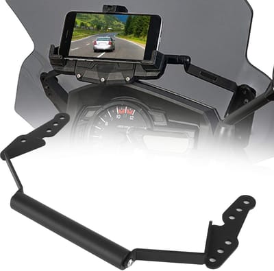 Dailygoods- Navigatiebeugel Hoge Sterkte - Motorfiets Telefoon Houder - Geschikt voor Suzuki V-Strom DL1000 2014-2019 - Aluminium - Duurzaam - Stabiliteit en Zichtbaarheid - Motorfiets Telefoonhouder