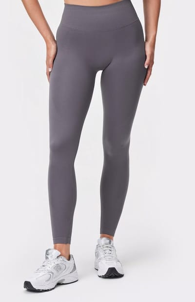 Stronger - Embrace Seamless Rib Tights - Sport Tights - Dames - Grijs - Maat M