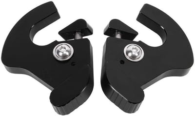 Verstelbare Rotonde Docking Sloten Clips van CNC Aluminium voor Touring Sissy Bar en Bagagedrager (Links + Rechts)