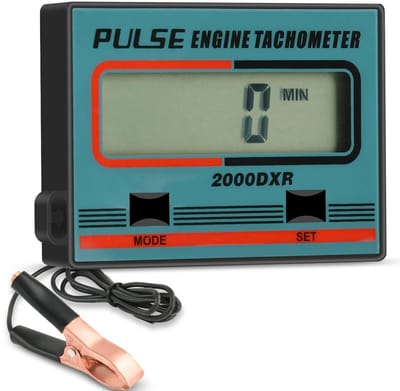 Digitale Toerenteller - Snelheidsmeter LCD - Motoronderhoud Meten - Inductief Design - 30.000 Omw/min - Zwart