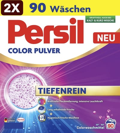 2 x Persil Professional Powder Color - Wasmiddel - Gekleurde Was - 90 Wasbeurten - Grootverpakking