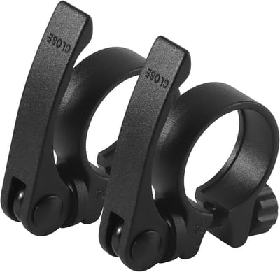 2x Fietszadelklem 31,8mm met Snelspanner - Zadelpenklem Aluminium voor Mountainbike en Racefiets