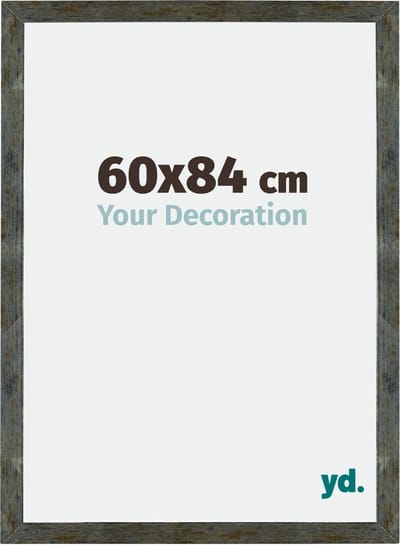 Your Decoration - Fotolijst 60x84 cm - MDF - Blauw Goud Gemeleerd - Mura