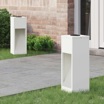 vidaXL Zonne LED Padverlichting 2 st Warmwit 18 x 18 x 50 cm