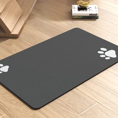Siliconen hondenvoer mat voor een schone voerplek, antislip, waterafstotend en gemakkelijk schoon te maken (30 x 50)