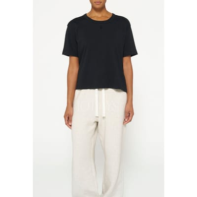 10DAYS The Thick Cotton Tee Black Maat: XXS | Tops Outlet | Dames | Zwart