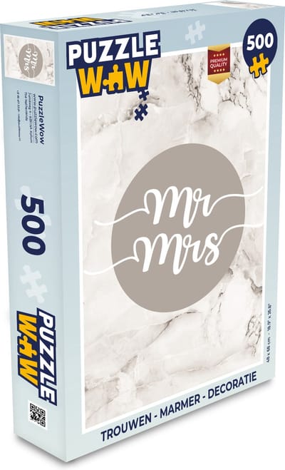 Puzzel Spreuken - Trouwen - Mr Mrs - Quotes - Legpuzzel - Puzzel 500 stukjes