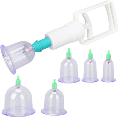 Ensemble de 6 ventouses de thérapie chinoises pour acupuncture, kit de ventouses sous vide pour massage