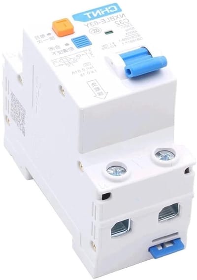 Aardlekschakelaar - Stroomonderbreker RCBO - Elektrische Beveiliging - Overstroom Lekbescherming - 63A 10MA - Grijs