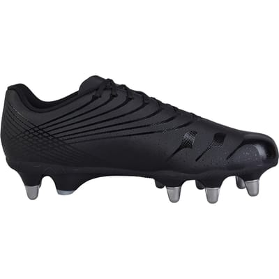Canterbury Heren Stampede Team 2025 Soft Ground Rugby Laarzen (Zwart/Zilver)