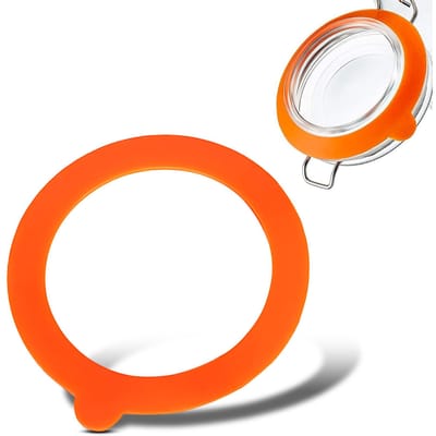 1 Stuks Vervangende Siliconen Afdichtring Mason Jar Vervanging voor 70mm/2.7in Potten Voedselkwaliteit 1pcs oranje