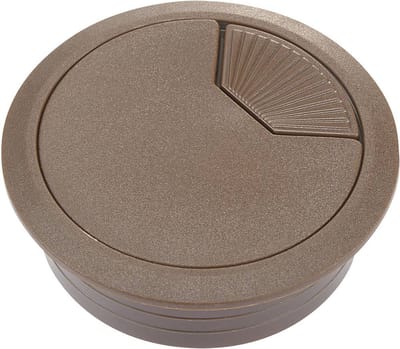TRU COMPONENTS WP50BN Kabeldoorvoering Voor werkblad Montagegat: 50 mm ABS Bruin 1 stuk(s)