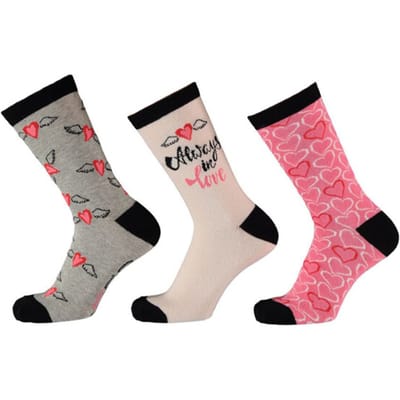 Geschenkdoos - Sokken Dames - 3 paar - Cadeau - Liefde - Set 1 - 35-42