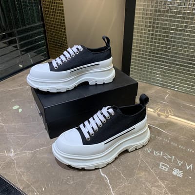 Canvas Schoenen Kleine Witte Schoenen Dames Lente en Zomer Nieuw Sponscake Dikke Zool Heren Verhoging All-Match Oude Schoenen Enkele Schoen Trend 42 zwart
