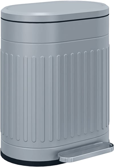 Prullenbak 1 vakken - Afvalscheiding - 20 L inhoud - Duo pedaalemmer Zilver- Afvalemmer 20 Liter - Recycle Afvalbak - Afvalscheidingsprullenbak - Hygiënisch Afval Scheiden - Keuken Vuilbak - Kantoor Prullenbakk - Grijs
