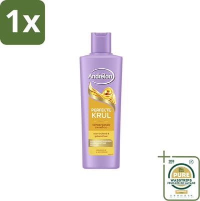1 x Andrélon – Shampoo – Perfecte Krul – 250 ml- Krullen Verzorging - Krulshampoo - Kruldefinitie - Pluisvrij Haar - Krulverzorging