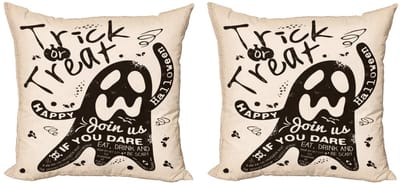 ABAKUHAUS Geest kussenhoes – 2x40x40 cm – Dubbelzijdig – Donkerbruin