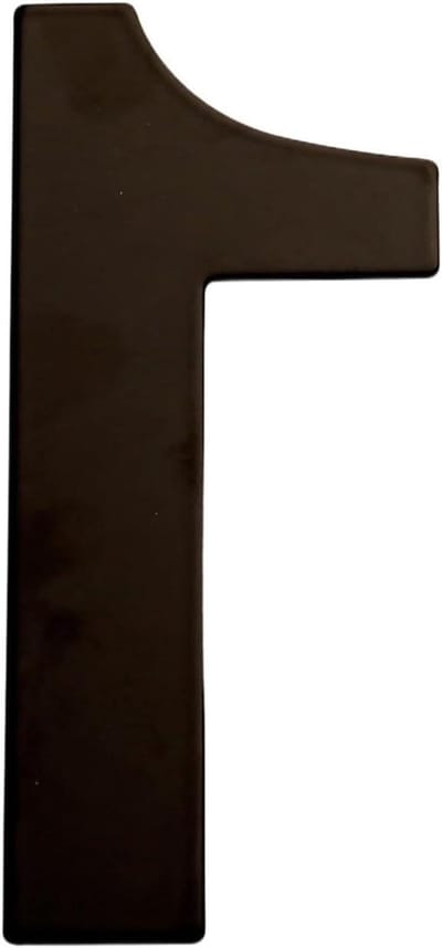 Huisnummer Metaal - Adresbord Deur - Huis Identificatie - Roestvrij Staal - 30 Cm - Zwart