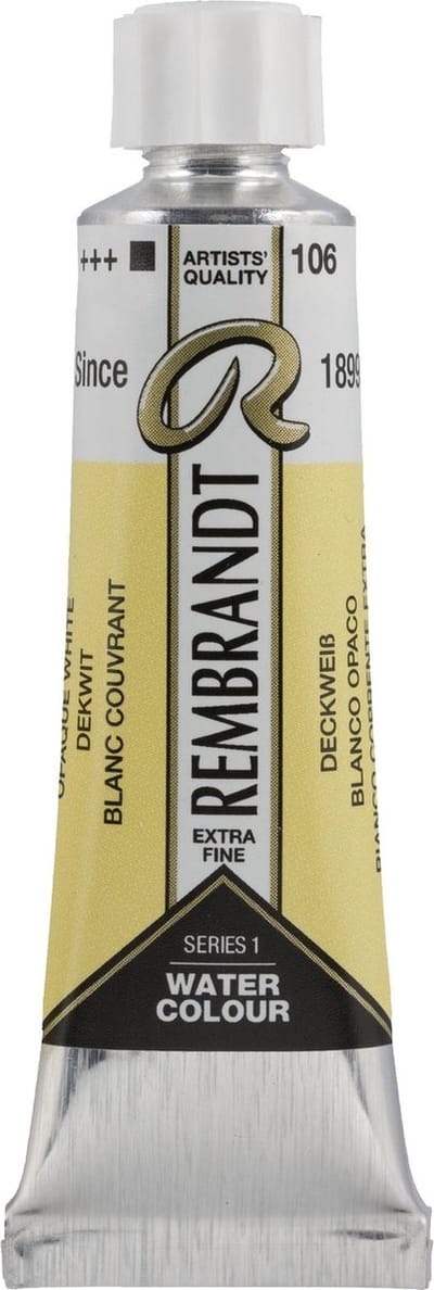 Rembrandt Aquarelverf Tube 10 ml Dekwit 106