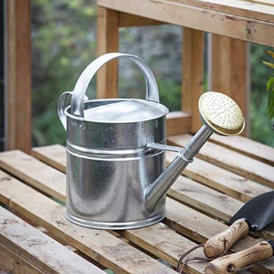 Gieter voor Buiten - 5L Gegalvaniseerd Staal, Roestwerend en Zwaar Belastbaar voor Tuinen en Planten